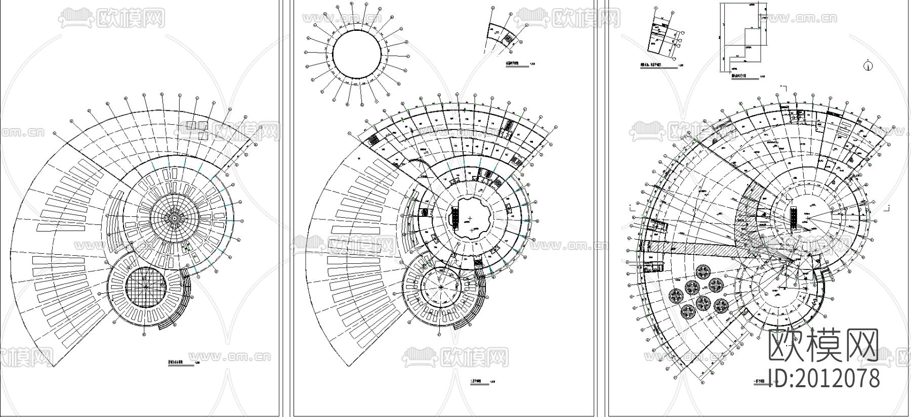 生态园餐厅cad施工图下载（渲染图1）
