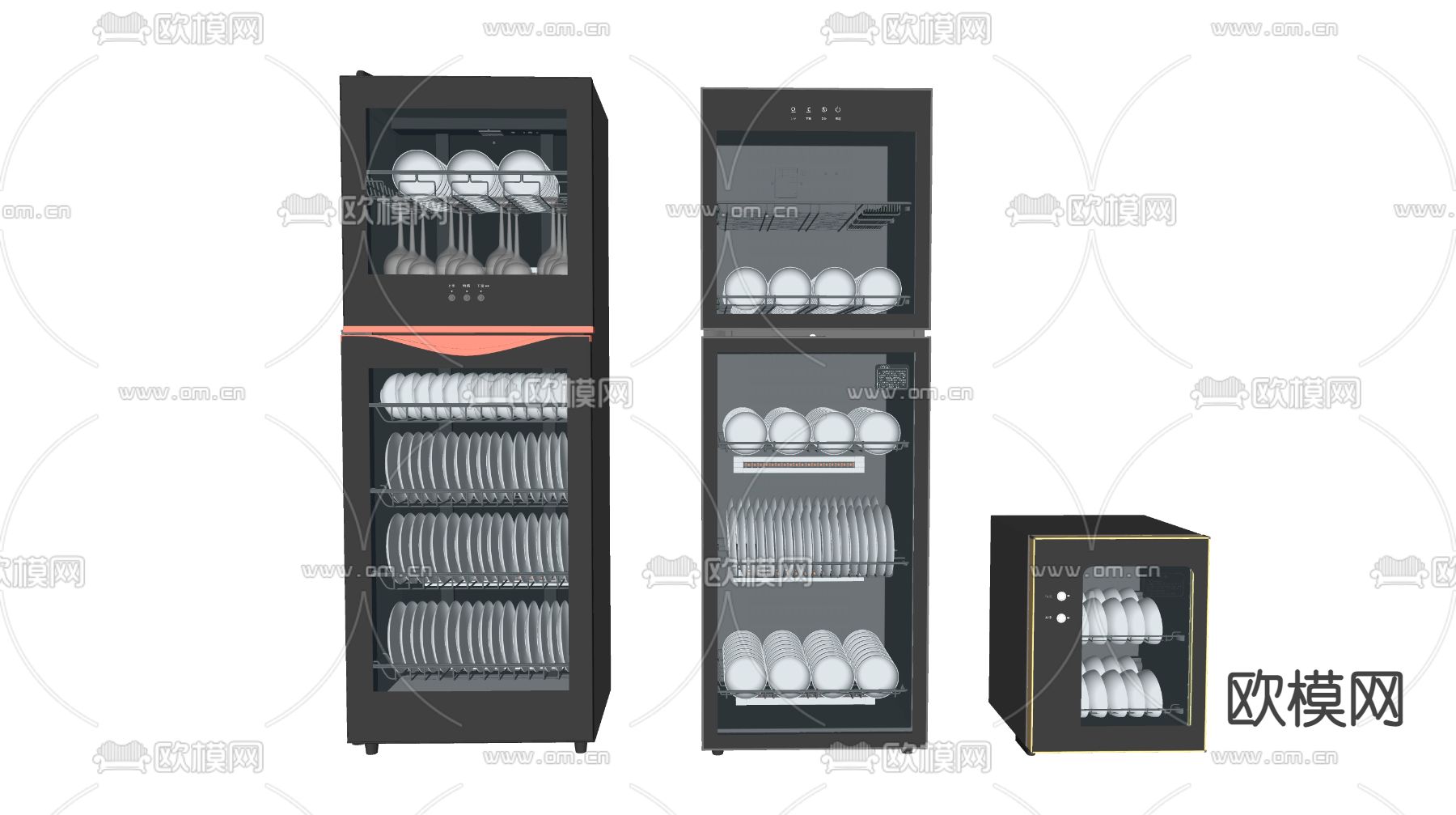 现代消毒柜su模型下载