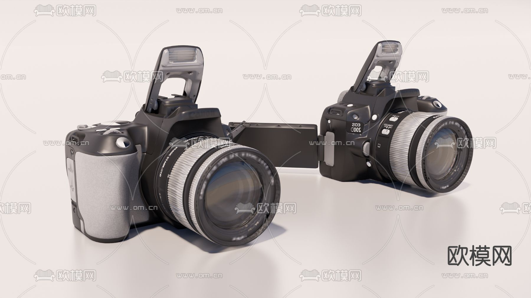 现代照相机su模型下载（渲染图1）
