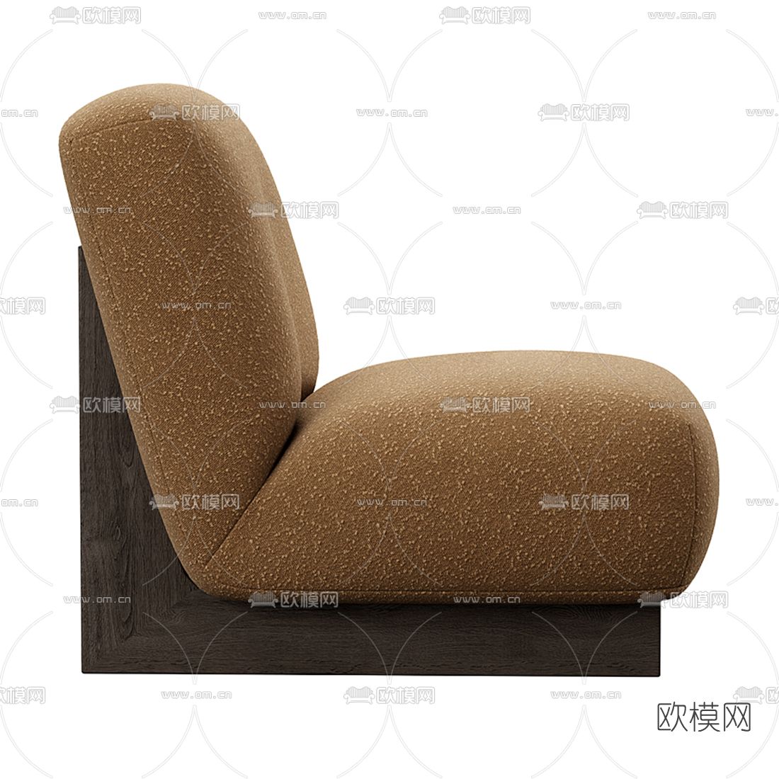 现代布艺单人沙发3d模型下载（渲染图3）