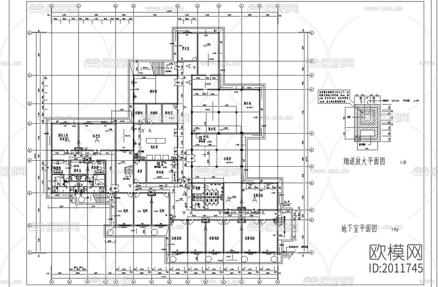 接待中心建筑設(shè)計cad施工圖下載(渲染圖4)