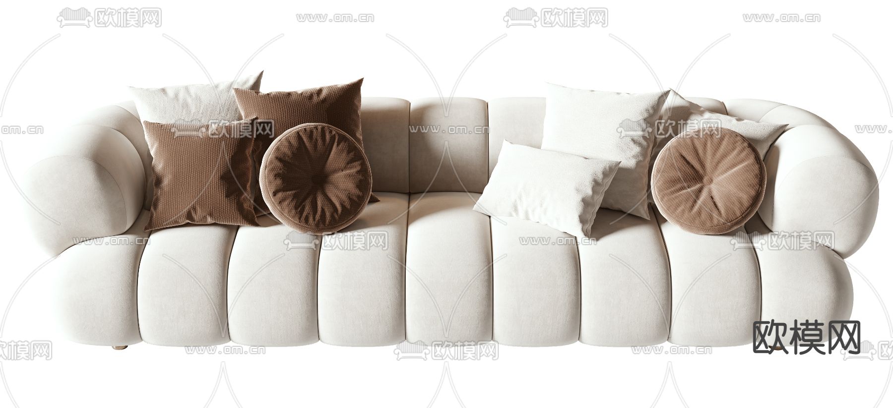 Roche Bobois双人沙发3d模型下载（渲染图2）