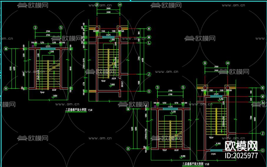别墅建筑cad施工图下载（渲染图3）