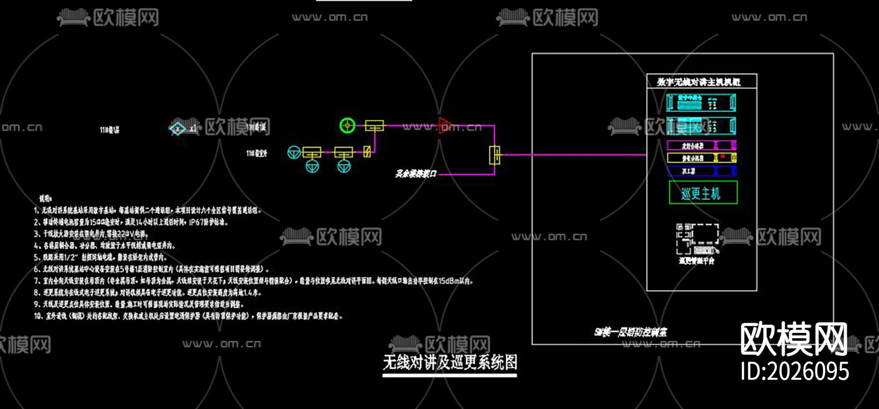 办公楼cad电气下载（渲染图8）