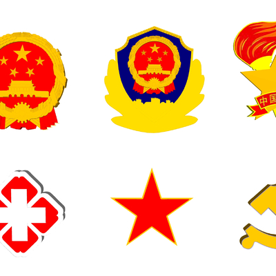  现代徽章su模型 