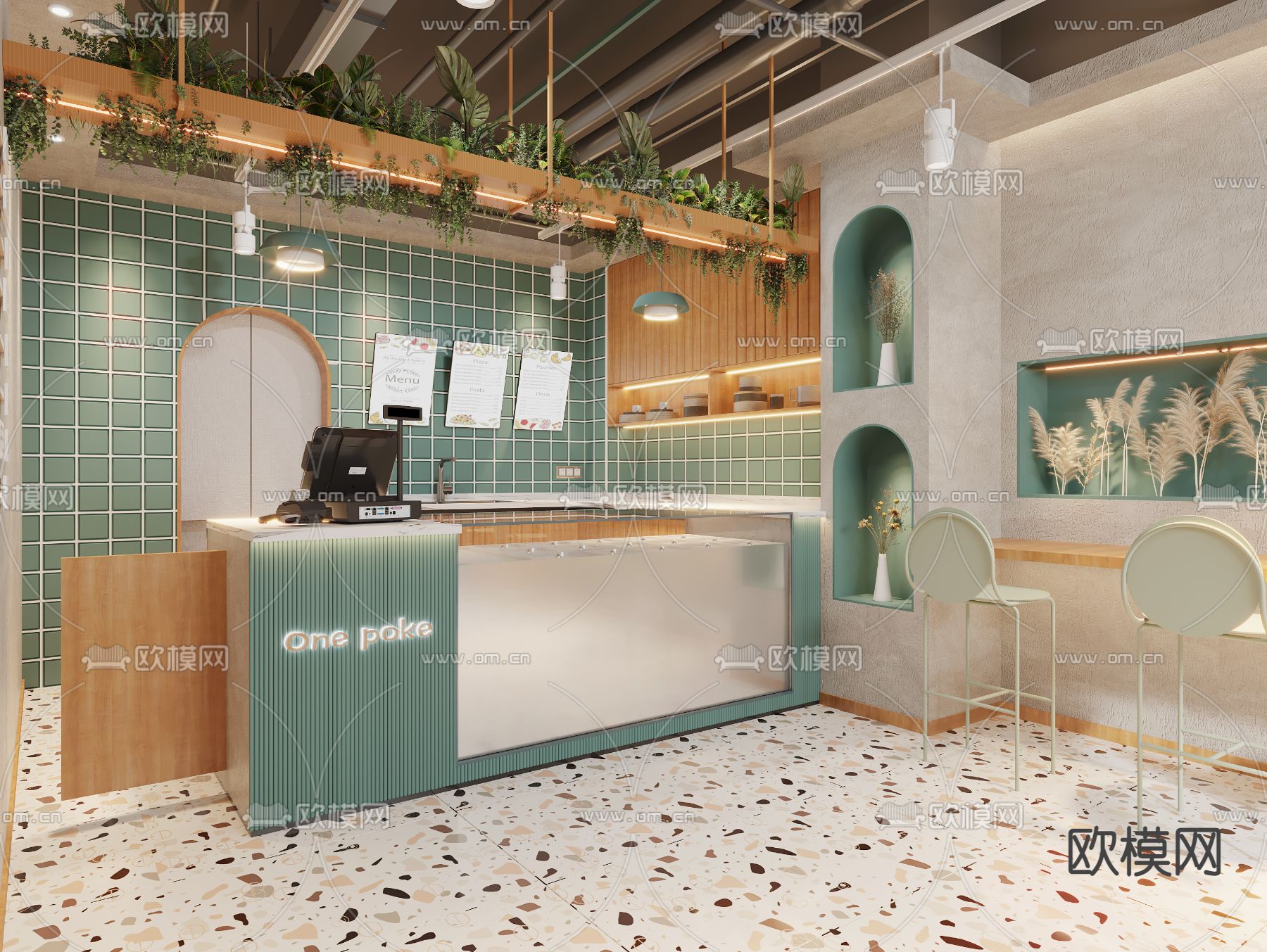 现代面包店3d模型下载（渲染图3）