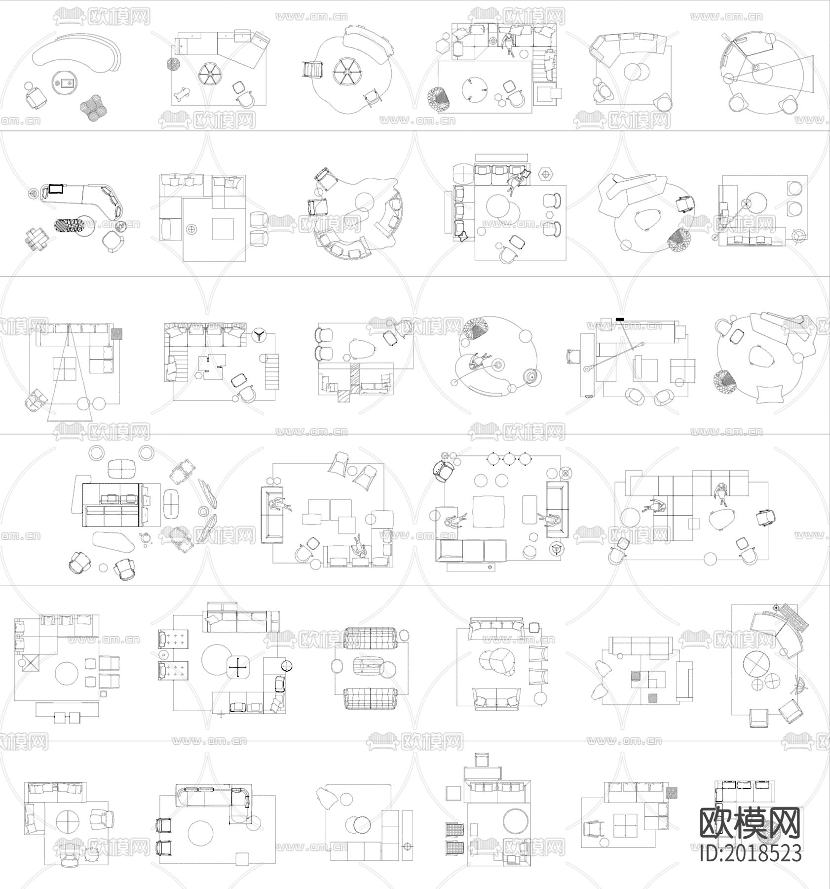 家具cad图库下载（渲染图1）