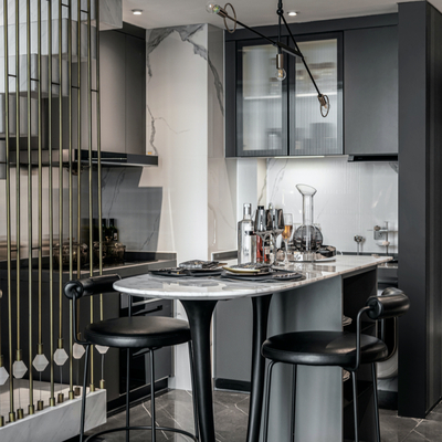 YLHD设计 高级灰餐厅