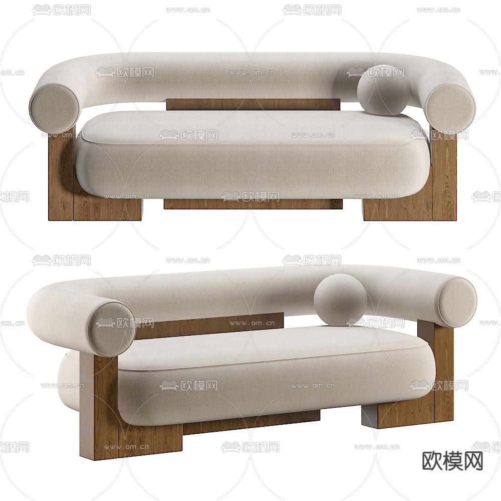 Ligne roset 双人沙发3d模型下载