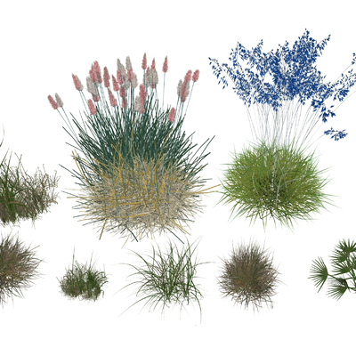  现代草丛su模型 