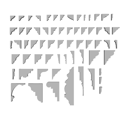  欧式石膏线su模型 