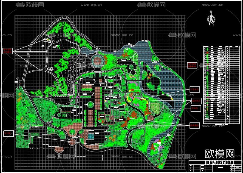 园林cad施工图下载（渲染图1）