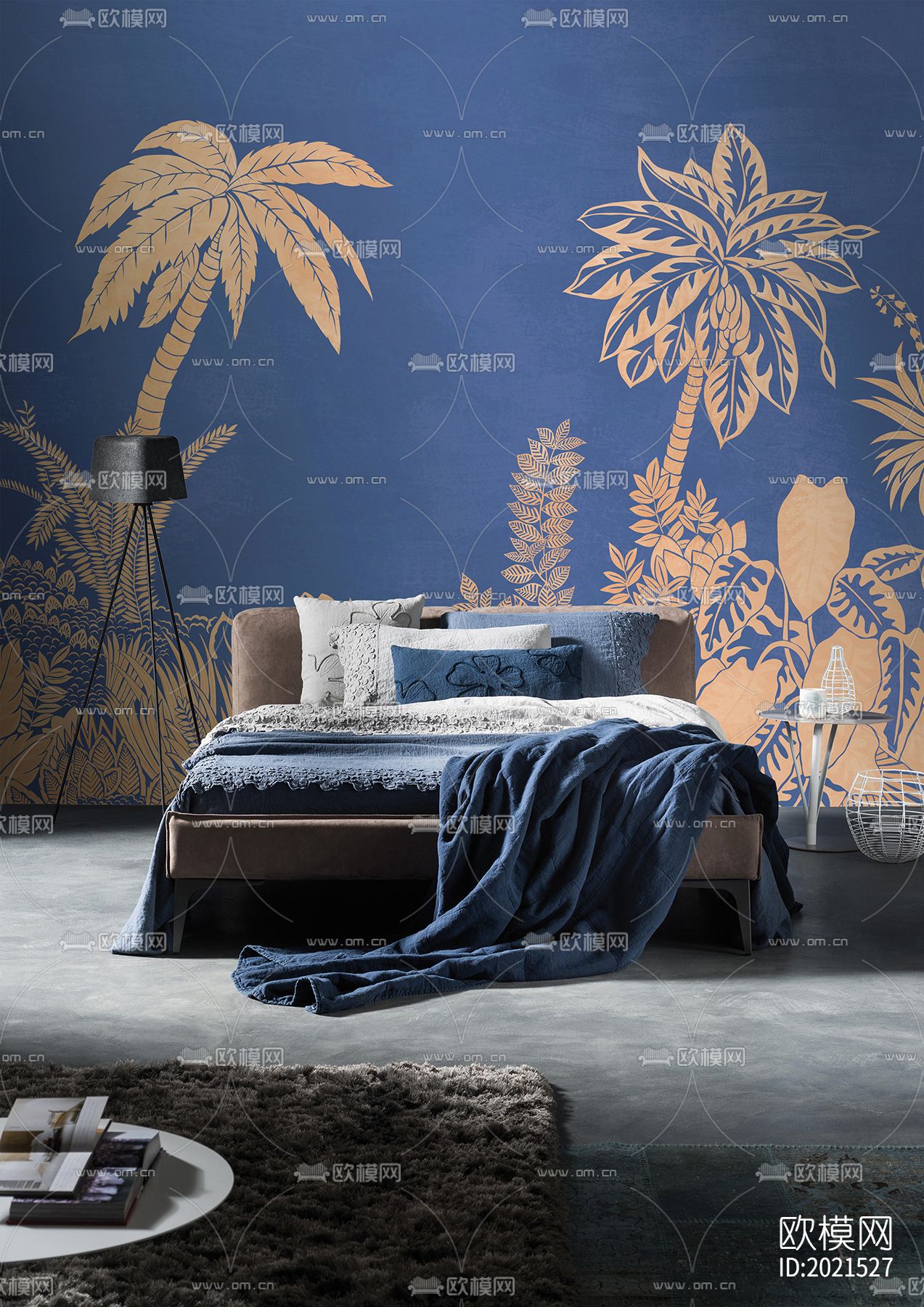 雨林植物壁画壁纸下载（渲染图4）