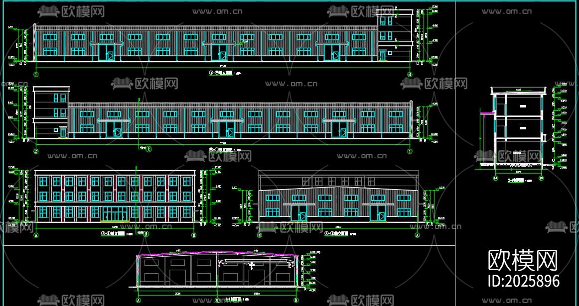 仪器设备车间cad施工图下载（渲染图8）
