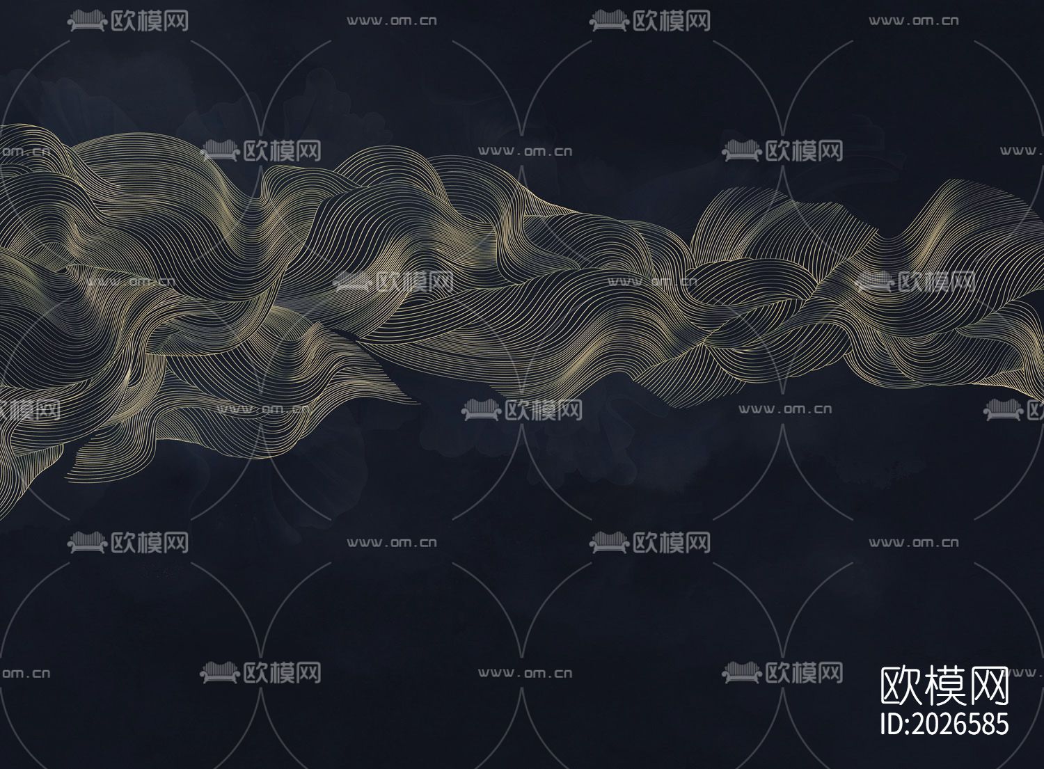 现代线条抽象壁纸下载（渲染图4）