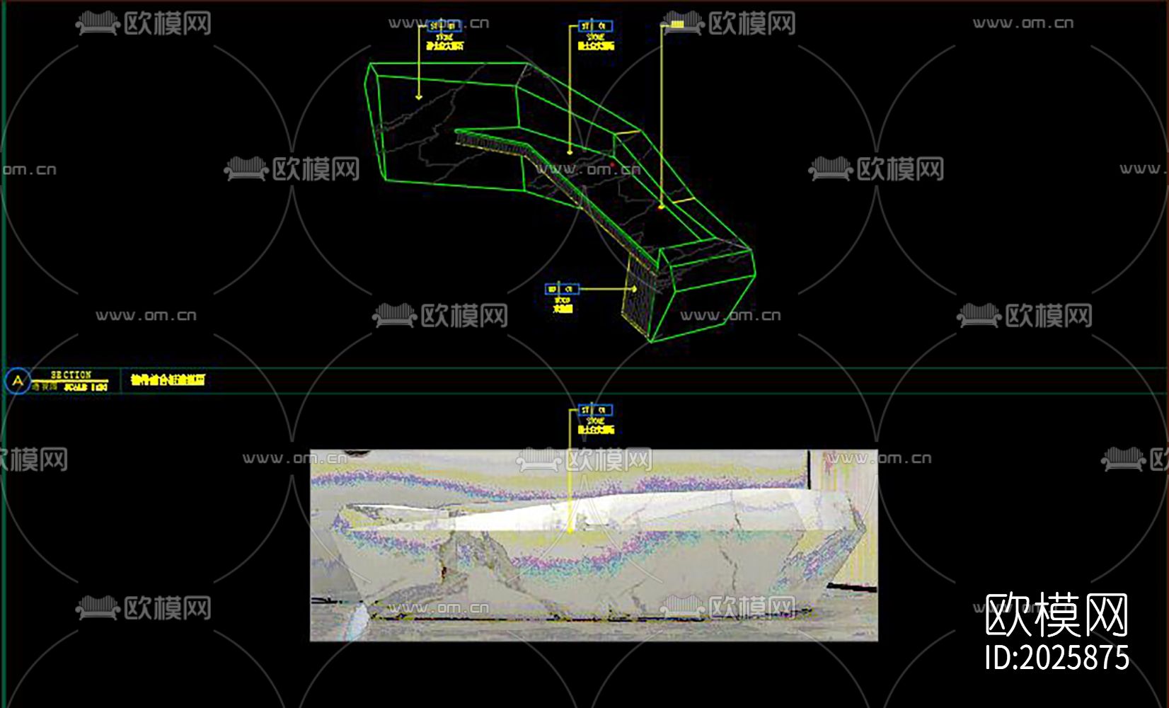 接待台节点大样下载（渲染图2）