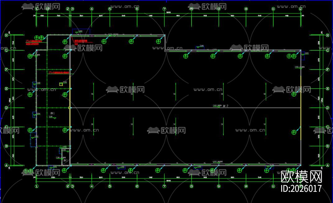 商场配电系统cad施工图下载（渲染图6）
