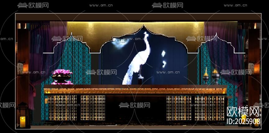 中式雕花节点大样下载（渲染图6）