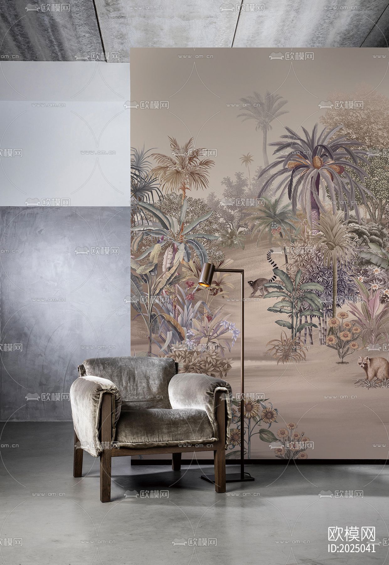 欧式丛林热带雨林壁纸下载（渲染图3）