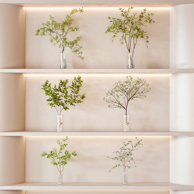  现代水生植物su模型 