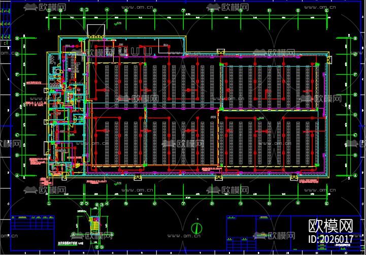 商场配电系统cad施工图下载（渲染图5）