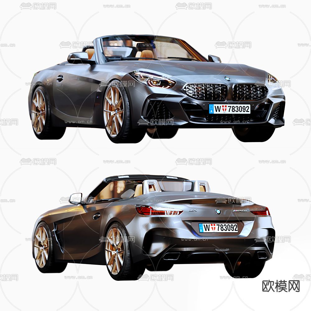 现代宝马汽车3d模型下载（渲染图4）