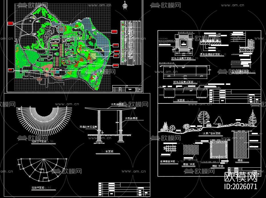 园林cad施工图下载（渲染图7）