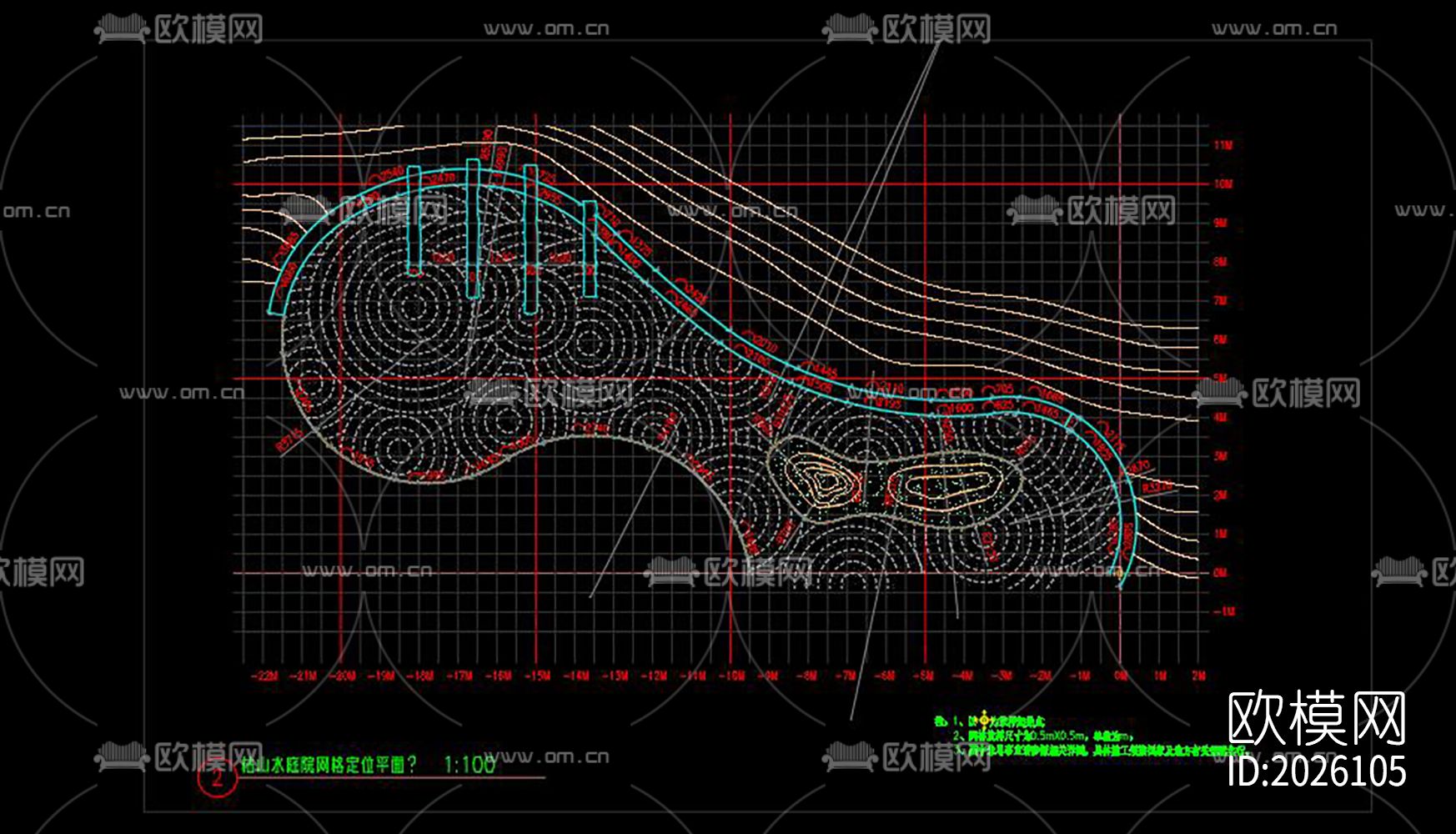 枯山水详图节点大样下载（渲染图6）