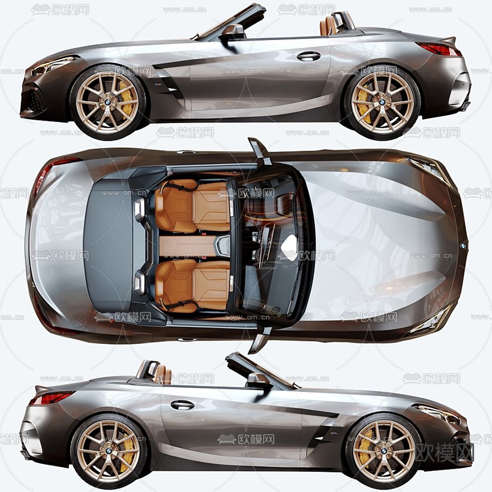 现代宝马汽车3d模型下载（渲染图1）