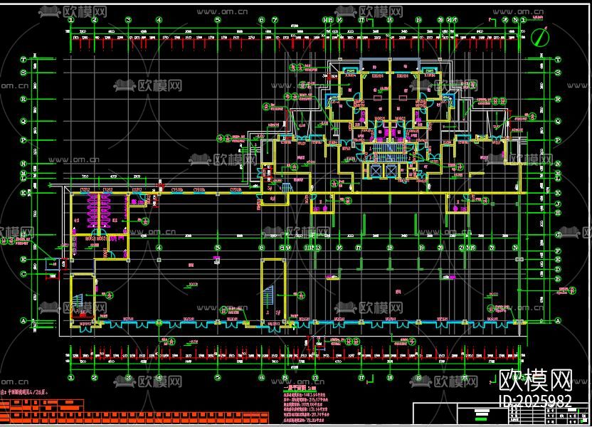 二十五层商业建筑cad施工图下载（渲染图2）