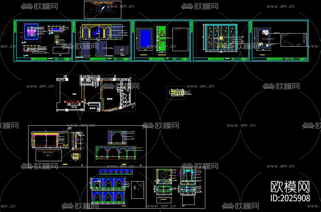 中式雕花节点大样下载（渲染图10）