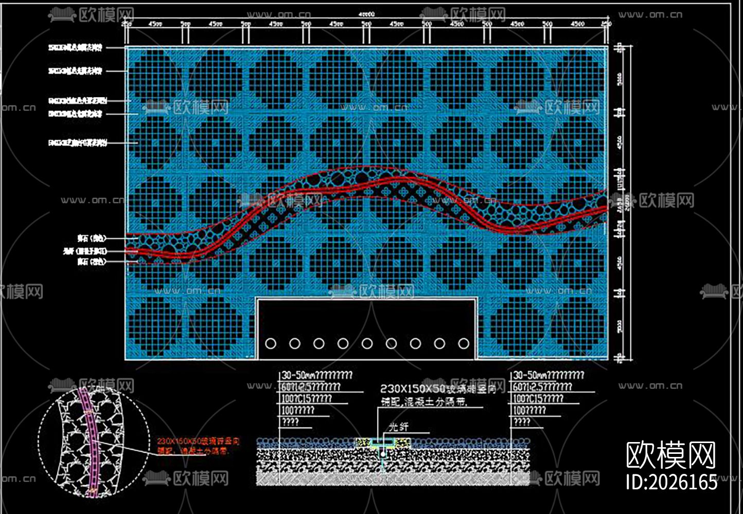 园路铺装cad节点大样下载（渲染图8）