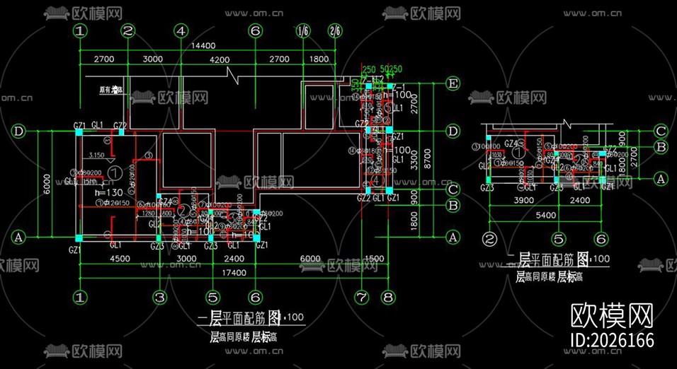 砖混扩建及钢结构夹层节点大样下载(渲染图9)