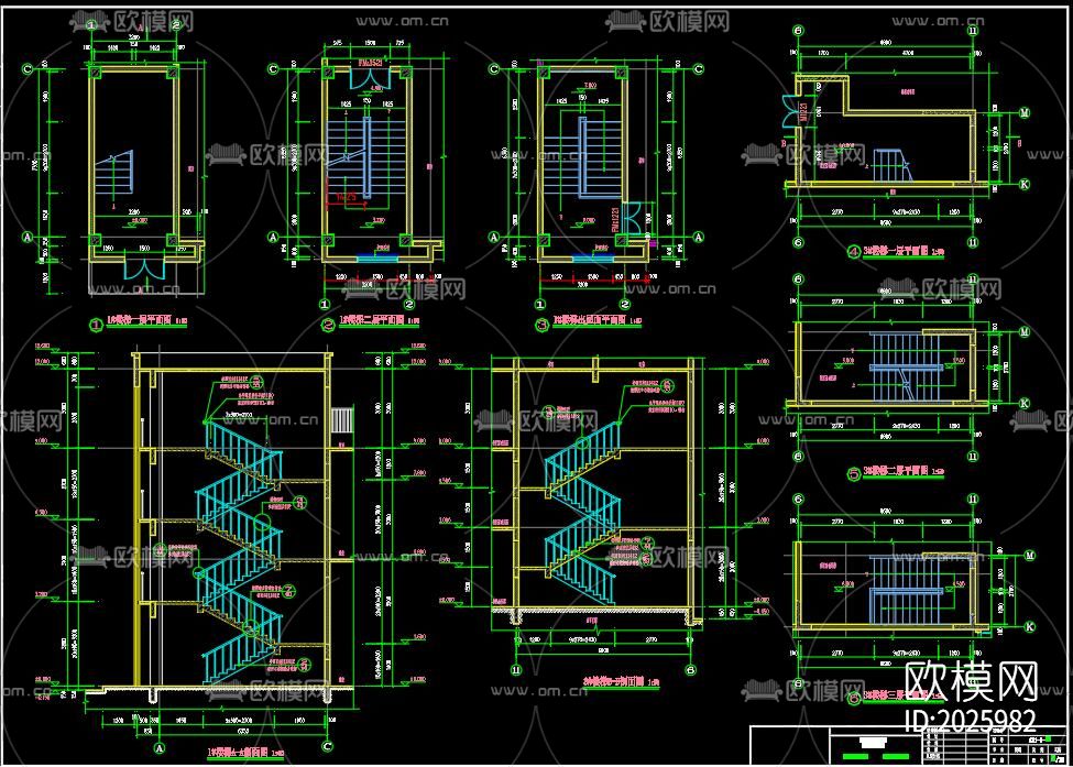 二十五层商业建筑cad施工图下载（渲染图7）