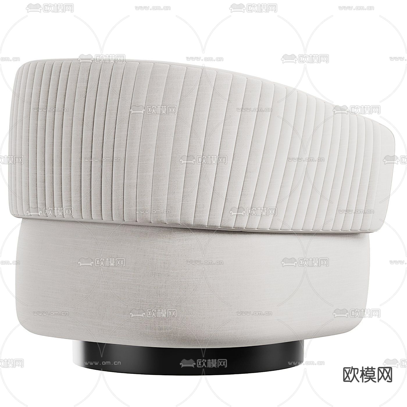 现代布艺休闲沙发3d模型下载（渲染图2）