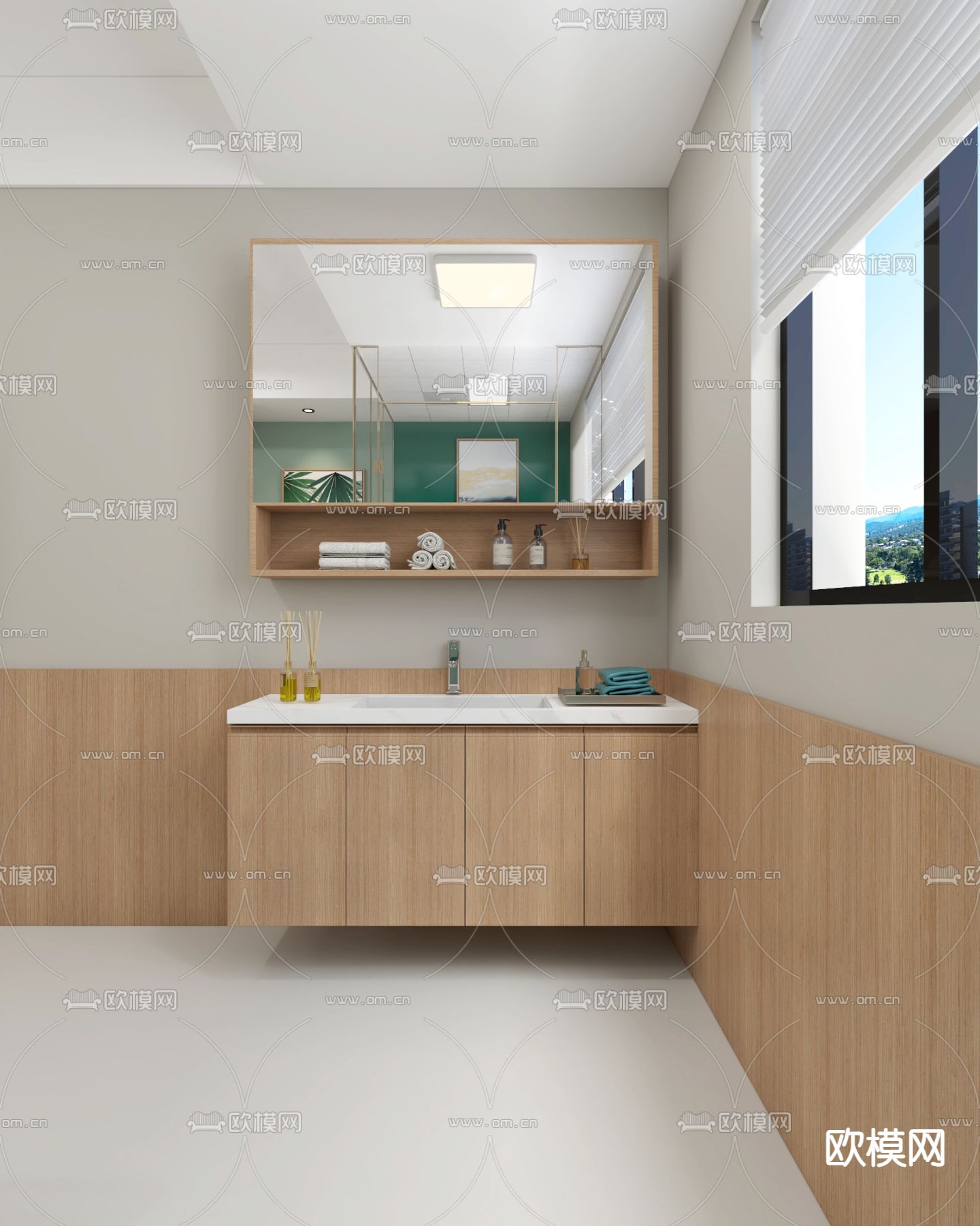 现代养老院健康管理免费3d模型下载（渲染图4）