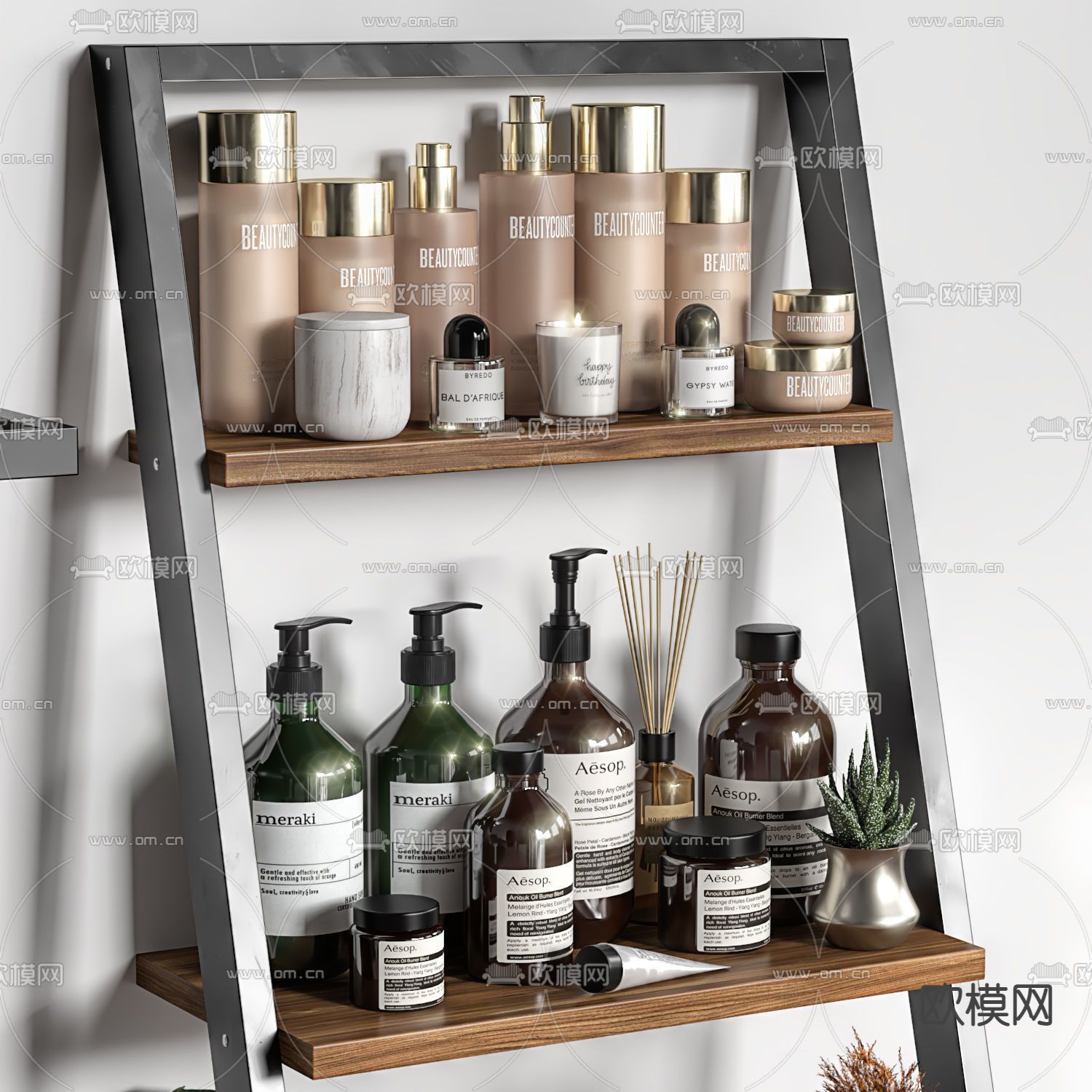 现代化妆品洗涤用品3d模型下载（渲染图4）