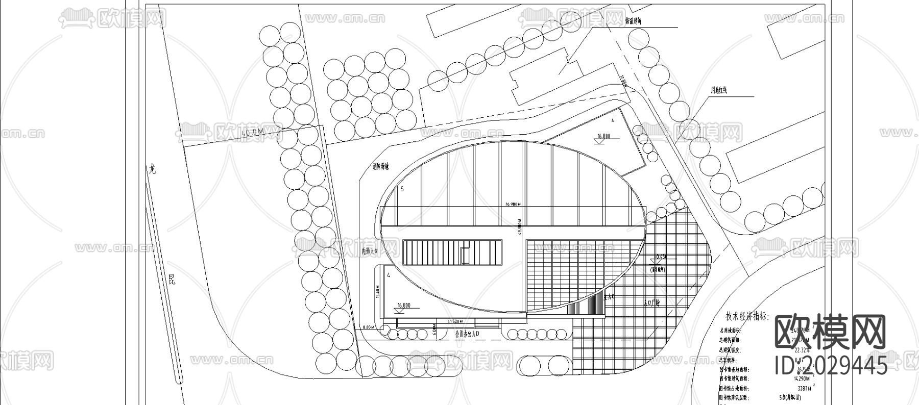 某学院图书馆设计方案下载（渲染图1）