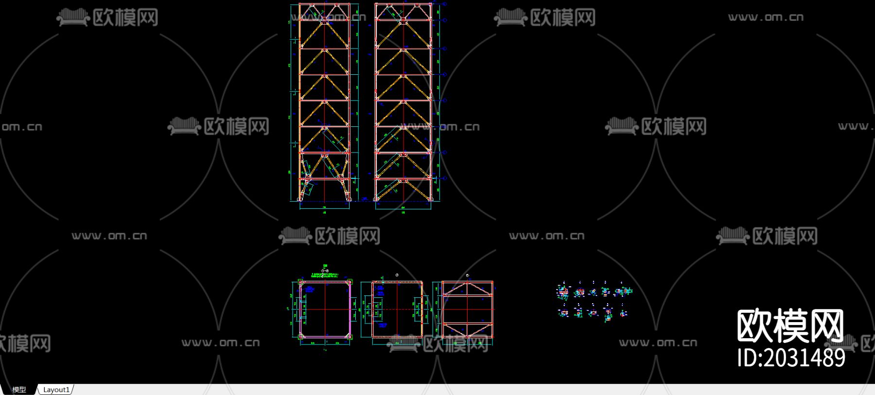杭州某立体车库节点大样下载
