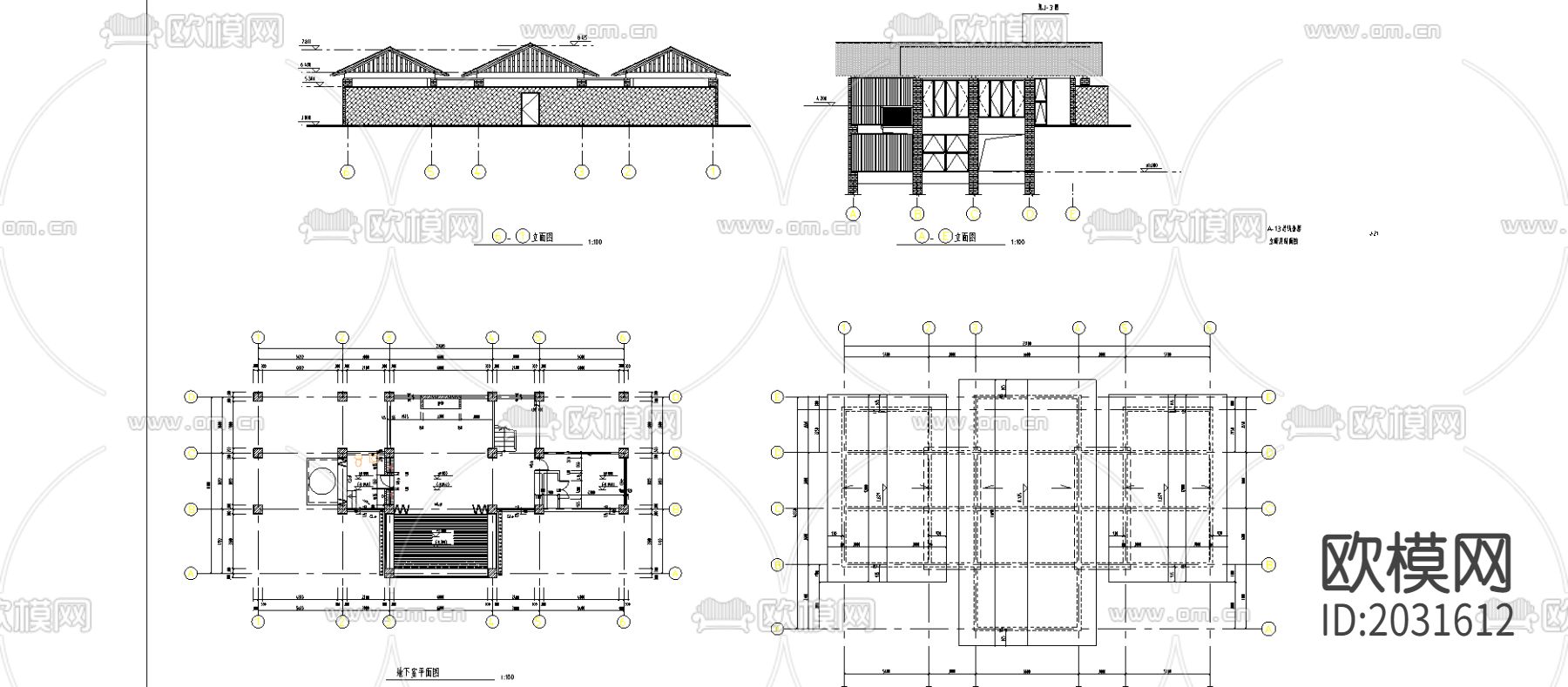 渡假村总统套房cad施工图下载（渲染图2）