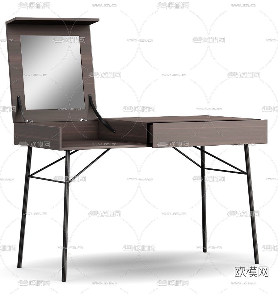 现代梳妆台免费3d模型下载