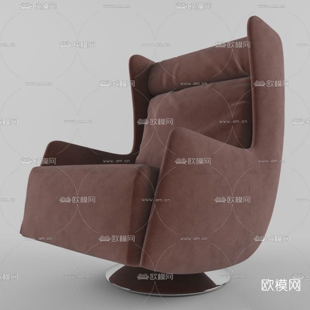 现代单人沙发免费3d模型下载