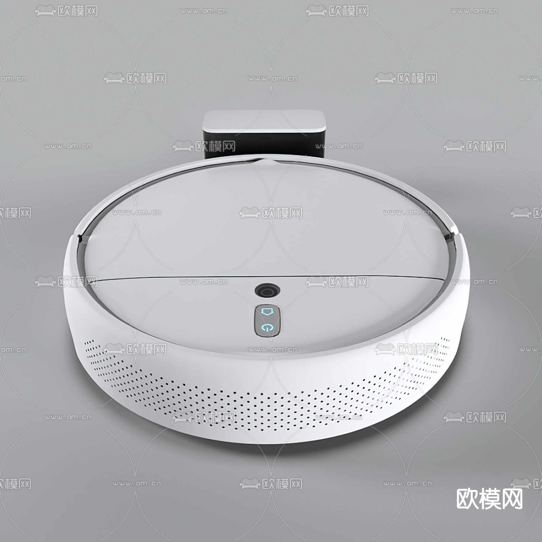现代扫地机器人3d模型