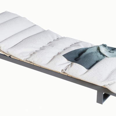  现代户外躺椅su模型 