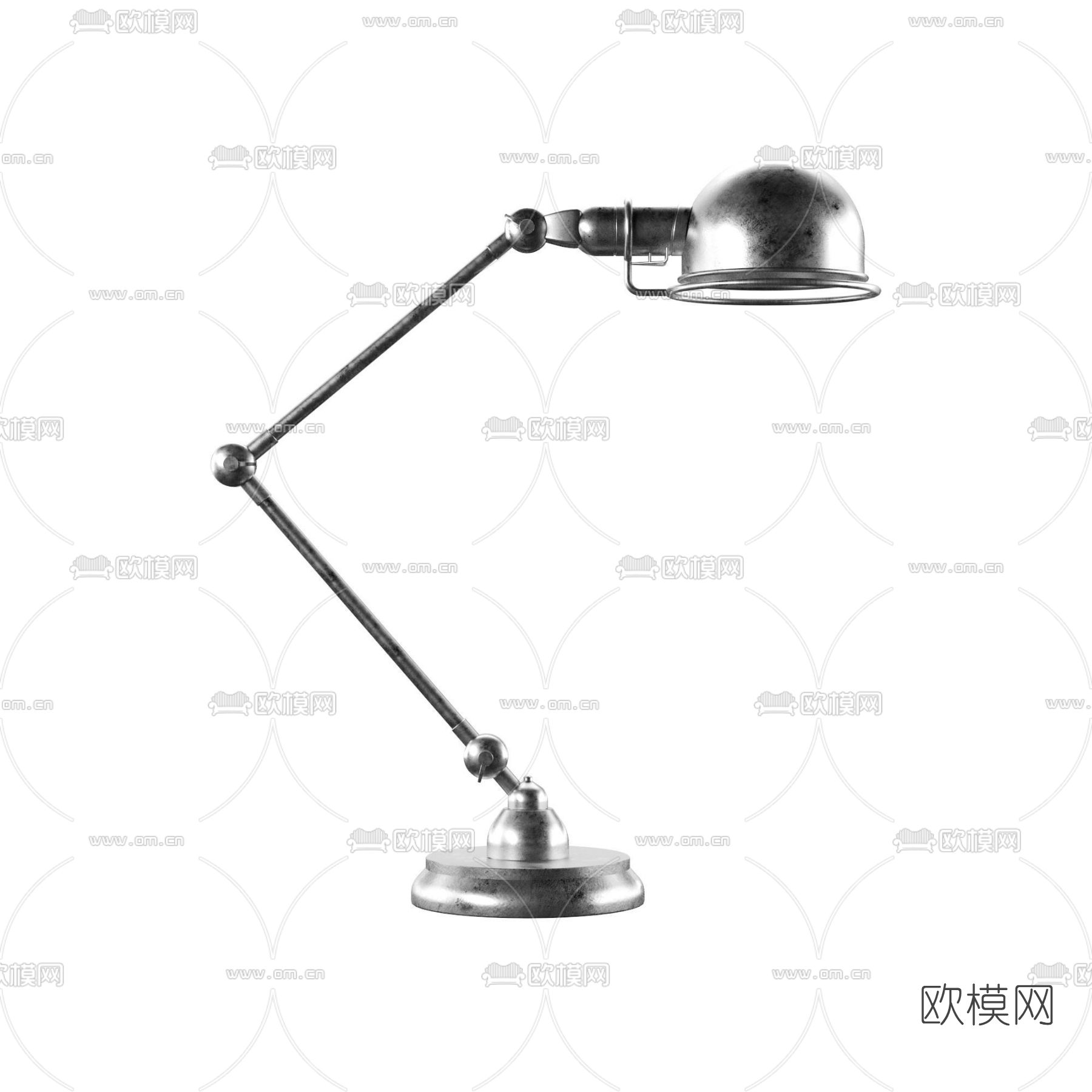 工业风台灯免费3d模型下载