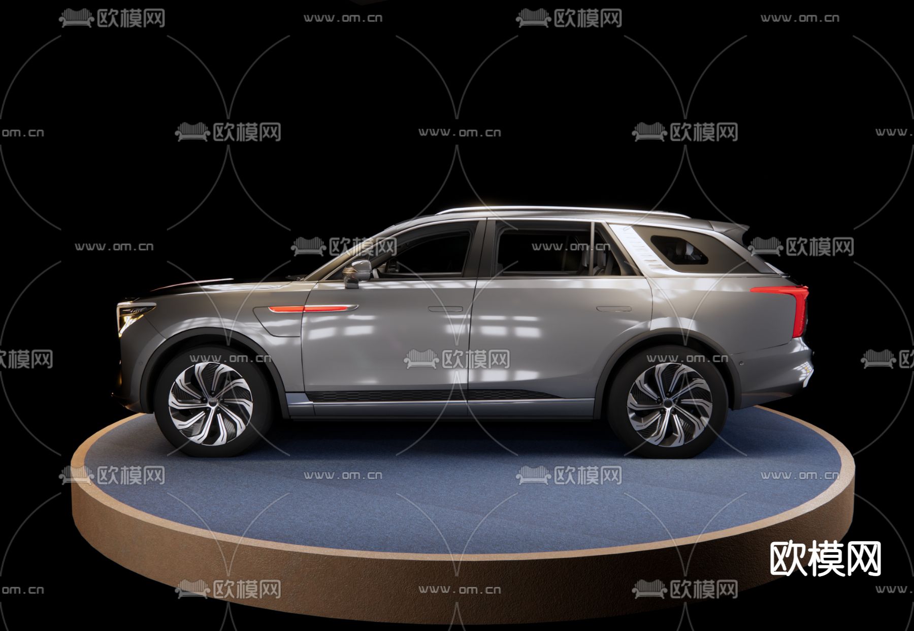 现代红旗H9SUVsu模型下载（渲染图1）