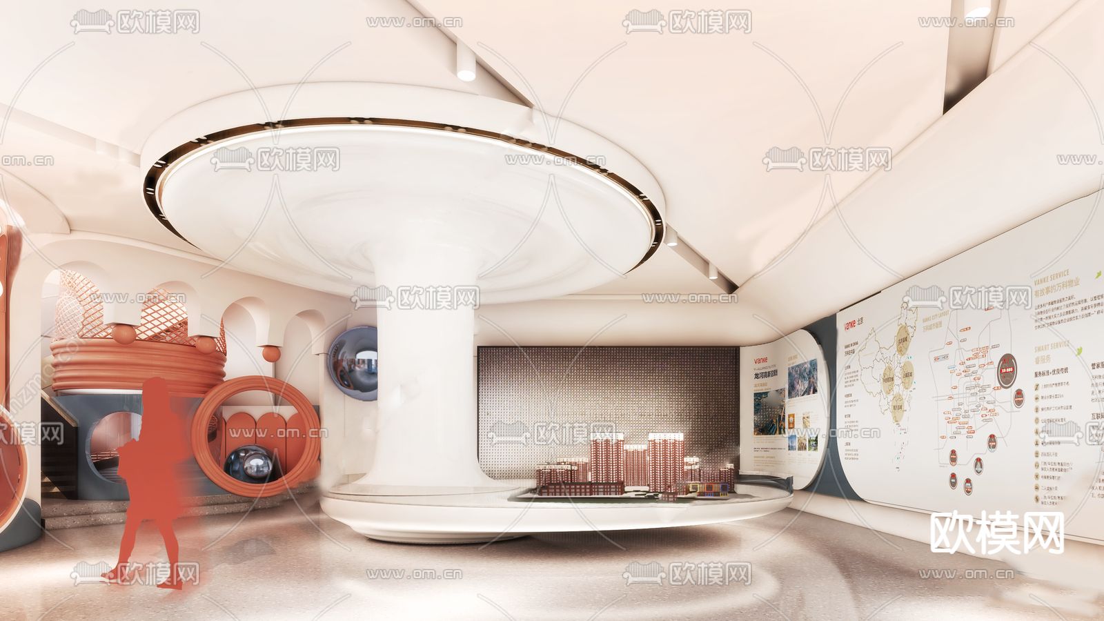 现代儿童园su模型下载（渲染图1）