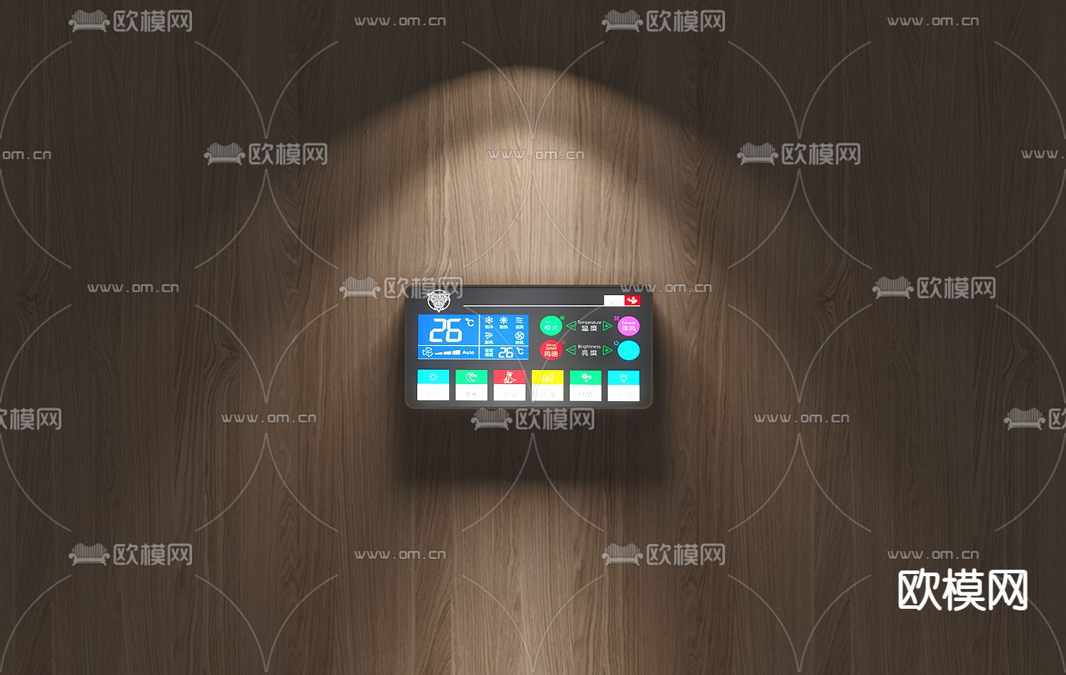 现代KTV灯光控制器免费3d模型下载