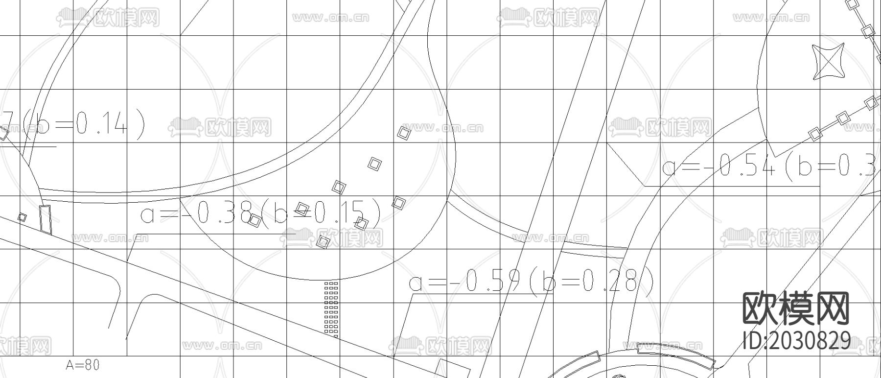 玉春园土建框架CAD施工图下载（渲染图2）