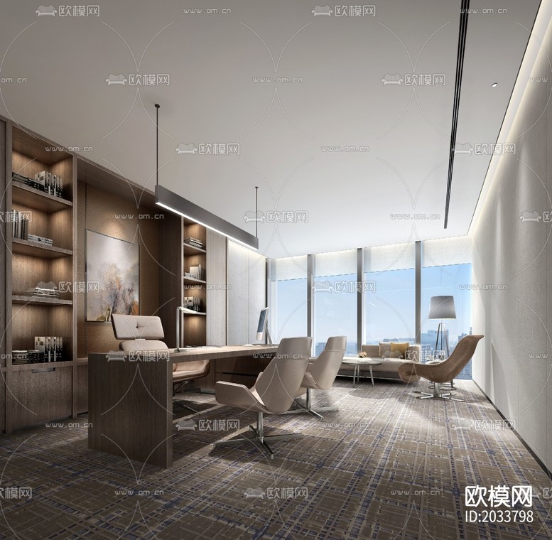 办公室cad施工图-免费3dmax模型库-欧模网